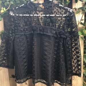 Black Lace Top
